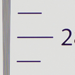 Strong detail to ~2,850 lines horizontal Camera JPEG