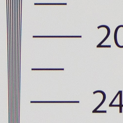 Strong detail to 2,200 lines horizontal ACR converted RAW