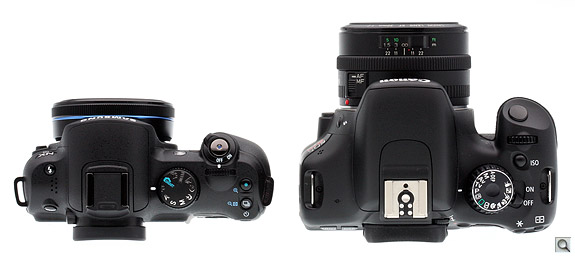 Substitute the 30mm pancake and you can see a more noticeable advantage to the NX10.