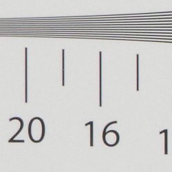 ACR converted RAW: Strong detail to 1,700 lines vertical