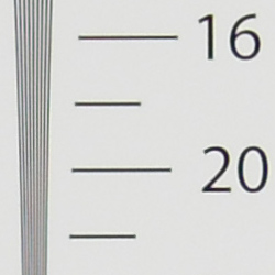 Strong detail to ~1,950 lines horizontal Camera JPEG