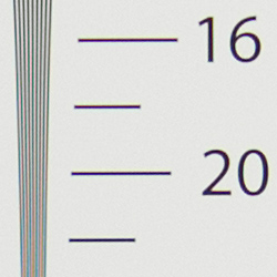 Strong detail to ~1,950 lines horizontal ACR processed DNG