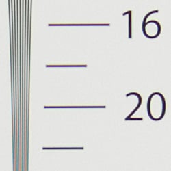 Strong detail to ~1,950 lines horizontal ACR processed DNG