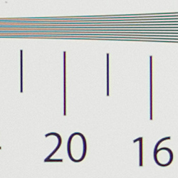 Strong detail to ~1,900 lines vertical ACR processed DNG