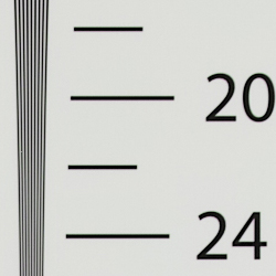 Strong detail to ~2,200 lines horizontal Camera JPEG