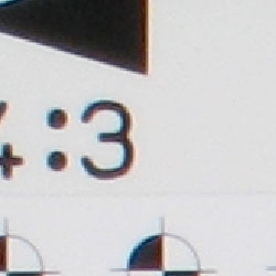 Tele: almost none, top left @200%