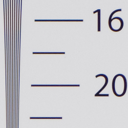 Strong detail to 2,000 lines horizontal ACR processed RAW