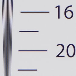 Strong detail to 2,000 lines horizontal ACR processed RAW