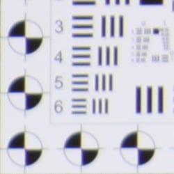Tele: Moderately high, top right @200%