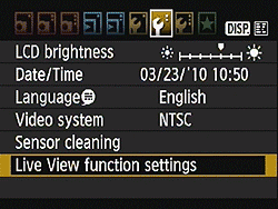Rebel T2i (EOS 550D) Live View image 3