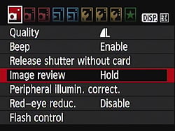 Rebel T2i (EOS 550D) Menus image 17