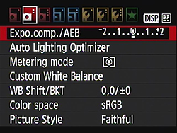 Rebel T2i (EOS 550D) Menus image 18