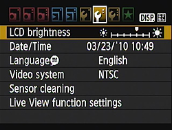 Rebel T2i (EOS 550D) Menus image 25