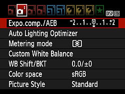 Rebel T3 (EOS 1100D) Menus image 22