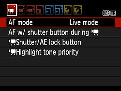 Rebel T3 (EOS 1100D) Menus image 18