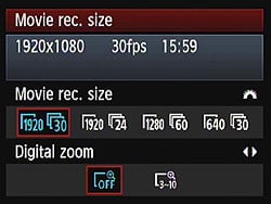 Rebel T3i (EOS 600D) Video image 1
