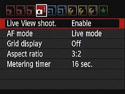 Rebel T3i (EOS 600D) Menus image 24