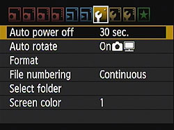 Rebel T3i (EOS 600D) Menus image 27