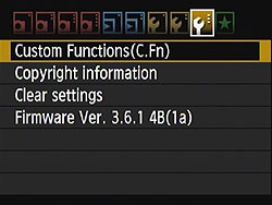 Rebel T3i (EOS 600D) Menus image 29