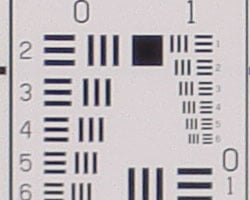 Tele: sharper, but still soft, at center