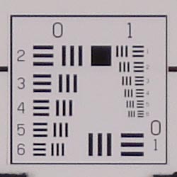 Tele: sharper, but still slightly soft at center.