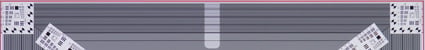 Wide : A tiny amount of pincushion distortion; hardly noticeable