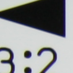Tele: Low and dull, top left @200 percent