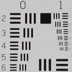 Tele: Sharper at center.