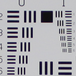 Wide: Sharper at center.
