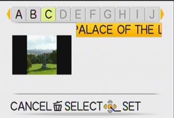 Selection . Pick a location for Playback selection (C is for California).