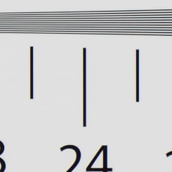 Strong detail to 2,500 lines vertical ACR Converted RAW