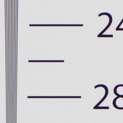 Strong detail to 2,600 lines horizontal ACR Converted RAW