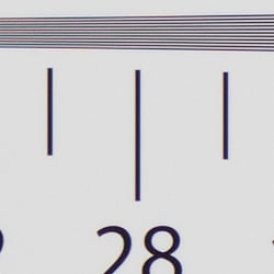 Strong detail to ~2,800 lines vertical ACR Converted RAW
