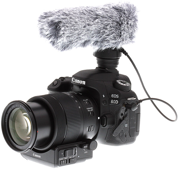 The 80D outfitted with the new EF-S 18-135mm f/3.5-5.6 IS USM kit lens and the optional