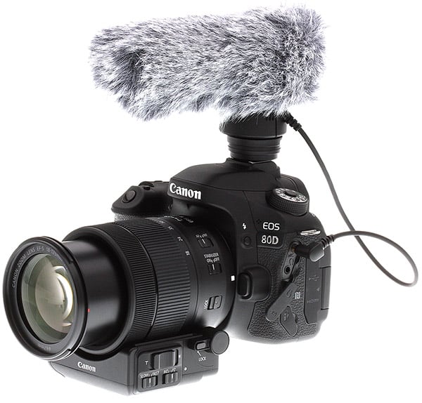 The 80D outfitted with the new EF-S 18-135mm f/3.5-5.6 IS USM kit lens and the optional