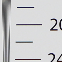 Strong detail to ~2,200 lines horizontal In-Camera JPEG