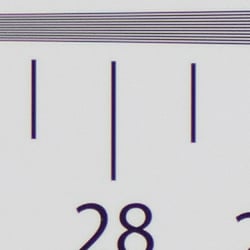 Strong detail to ~2,800 lines vertical ACR Converted RAW