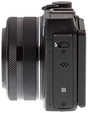 Canon G1 X Mark II Review -- Left view with lens retracted