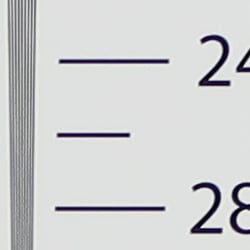 In-camera JPEG: Strong detail to ~2,600 lines horizontal