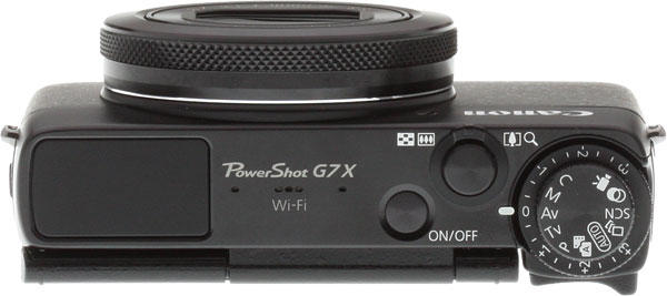 Canon G7 X review -- Top view