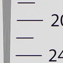 Strong detail to 2,100 lines horizontal In-Camera JPEG