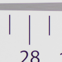 Strong detail to ~2,800 lines vertical ACR Converted RAW
