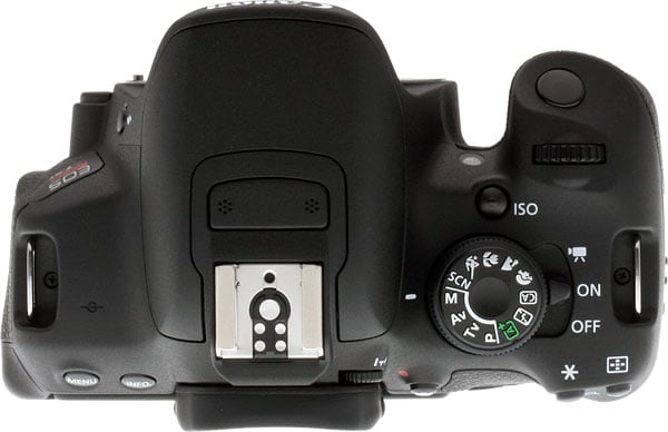 Canon T5i review -- Top view