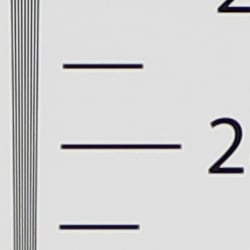 Strong detail to ~2,700 lines horizontal In-Camera JPEG