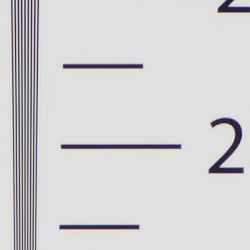 Strong detail to ~2,800 lines horizontal ACR Converted RAW