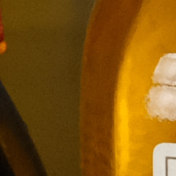100% crop from Fujifilm GFX test image taken at ISO 3200
