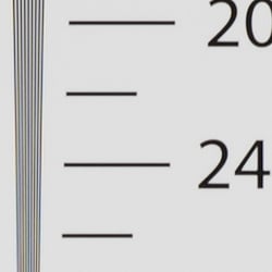 Strong detail to ~2,300 lines horizontal ACR converted RAW