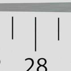 Strong detail to ~2,900 lines vertical Camera JPEG