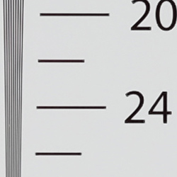 Strong detail to ~2,300 lines horizontal Camera JPEG