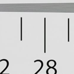 Strong detail to ~2,900 lines vertical Camera JPEG